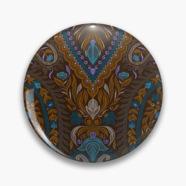 Item preview, Garden Paisley Patterns - Brown Background designed and sold by SemDesigns1.