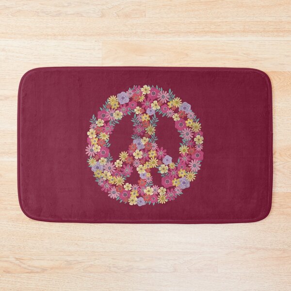 Item preview, Peace Flowers Love Peace Sign Floral Art Hippie Costume 60s 70s designed and sold by alenaz.