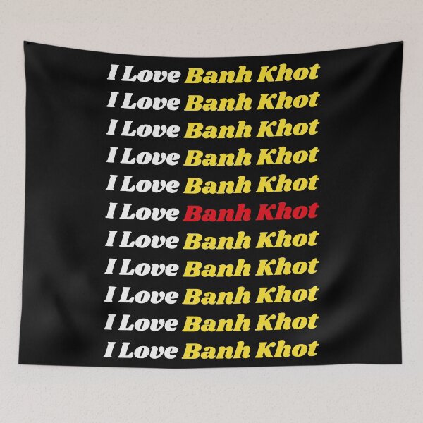 Item preview, 'I Love Banh Knot' Vietnamese Traditional Food - Delicious Text Based Design designed and sold by Ridiculam Toga.