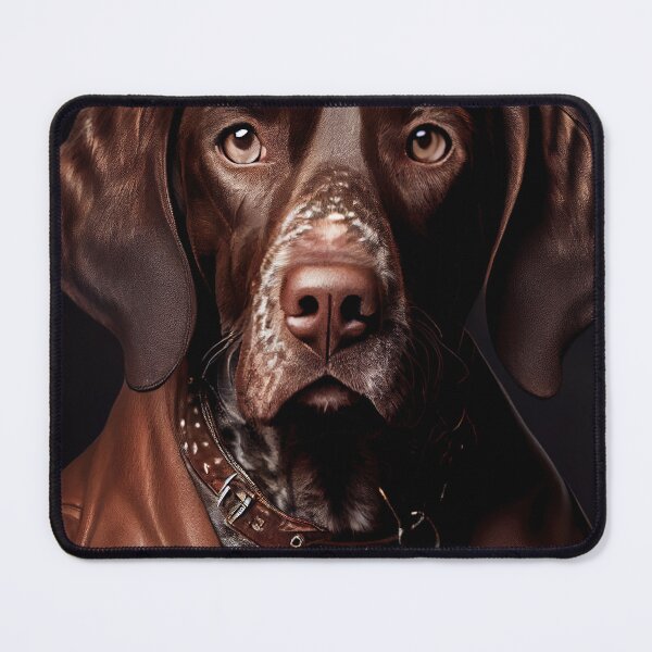 Item preview, German Shorthaired wearing leather jacket - Dog Breed Portrait designed and sold by Nalaxation.