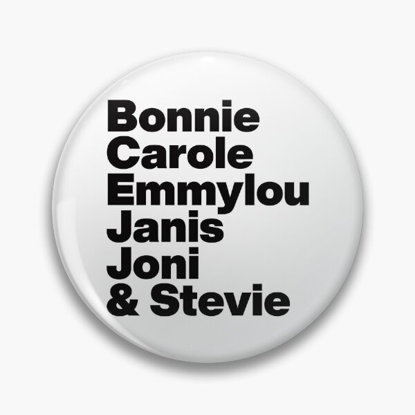 Item preview, Female Singer Songwriters - Bonnie Carole Emmylou Janis Joni and Stevie - Black Text designed and sold by AViCANOShop.