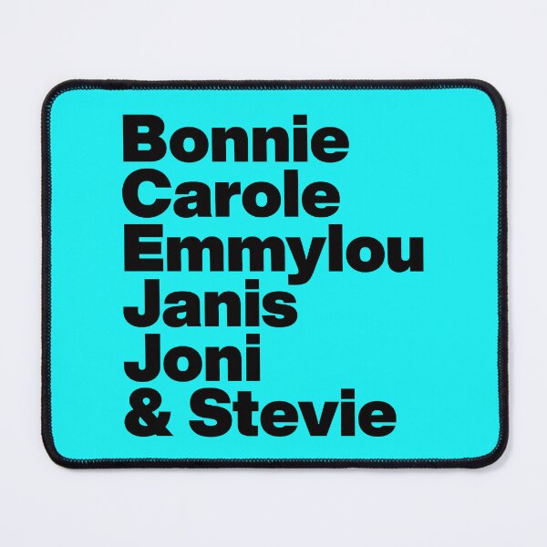 Item preview, Female Singer Songwriters - Bonnie Carole Emmylou Janis Joni and Stevie - Black Text designed and sold by AViCANOShop.