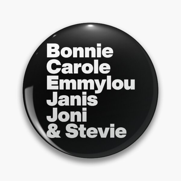 Item preview, Female Singer Songwriters - Bonnie Carole Emmylou Janis Joni and Stevie - White Text designed and sold by AViCANOShop.