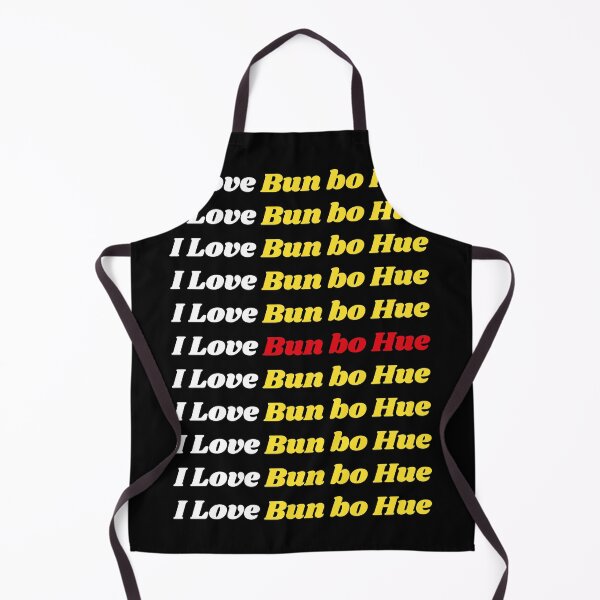 Aperçu de l'œuvre Cuisine traditionnelle vietnamienne « I Love Bun Bo Hue » - Délicieuse conception basée sur du texte créée et vendue par Ridiculam Toga.