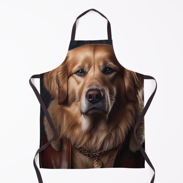 Artikelvorschau, Golden Retriever wearing leather jacket - Dog Breed Portrait entworfen und verkauft von Nalaxation.