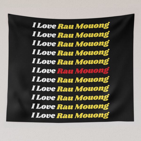 Artikelvorschau, „I Love Rau Mouong“ vietnamesisches traditionelles Essen – köstliches textbasiertes Design entworfen und verkauft von Ridiculam Toga.