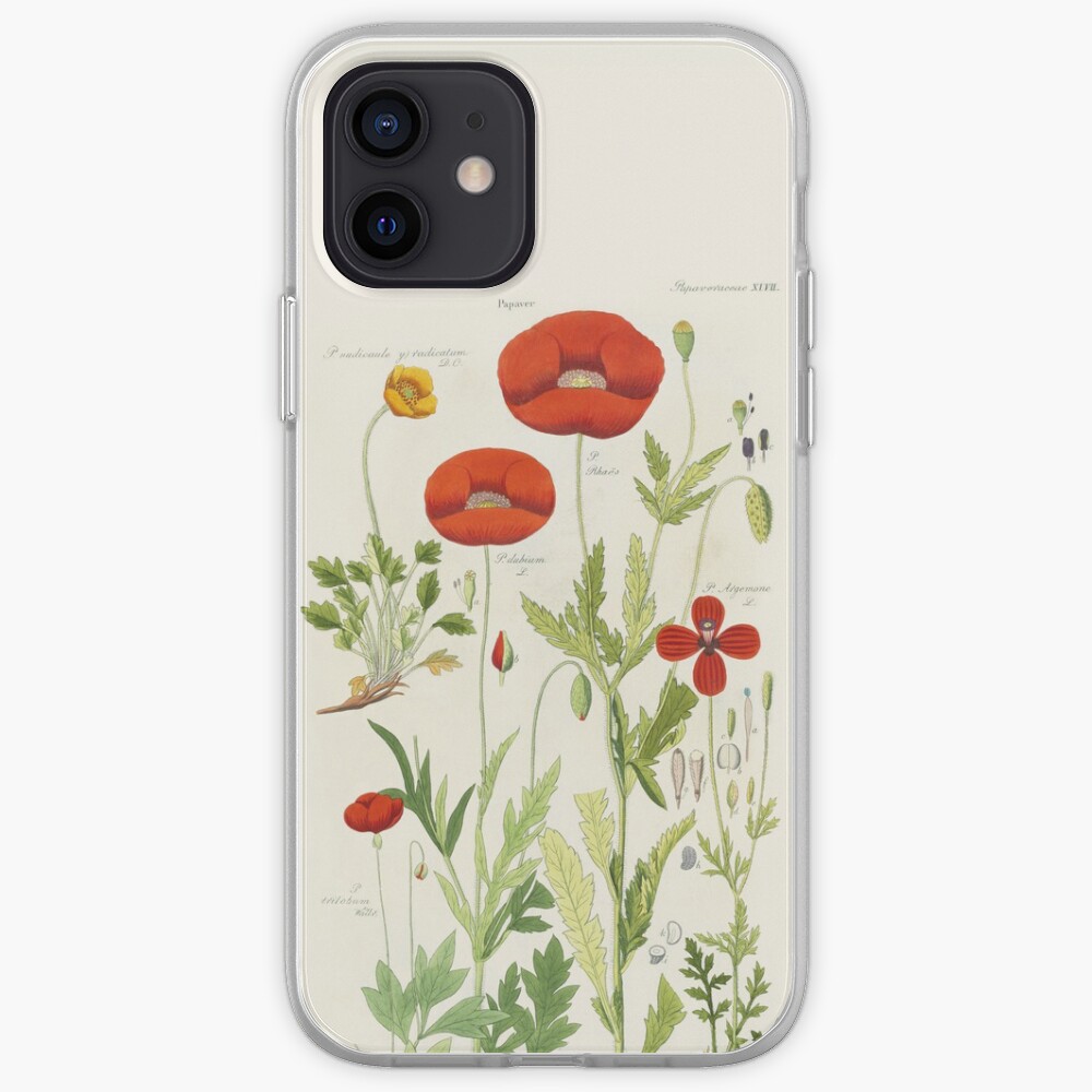 Botanical illustration: Poppy by David Dietrich – State Library Victoria iPhone Case & Cover