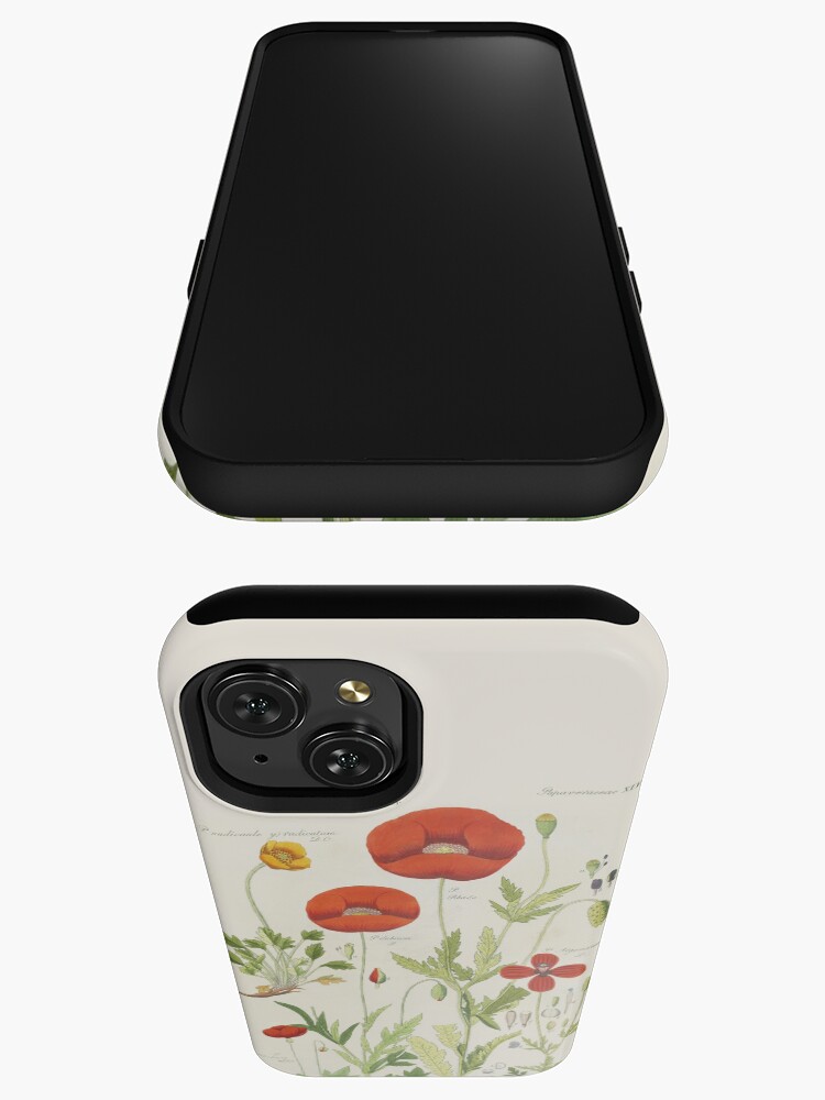 Thumbnail 3 of 4, iPhone Case, Botanical illustration: Poppy by David Dietrich – State Library Victoria designed and sold by StateLibraryVic.