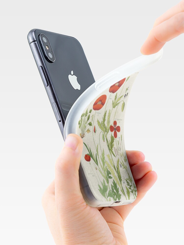 Alternate view of Botanical illustration: Poppy by David Dietrich – State Library Victoria iPhone Case & Cover