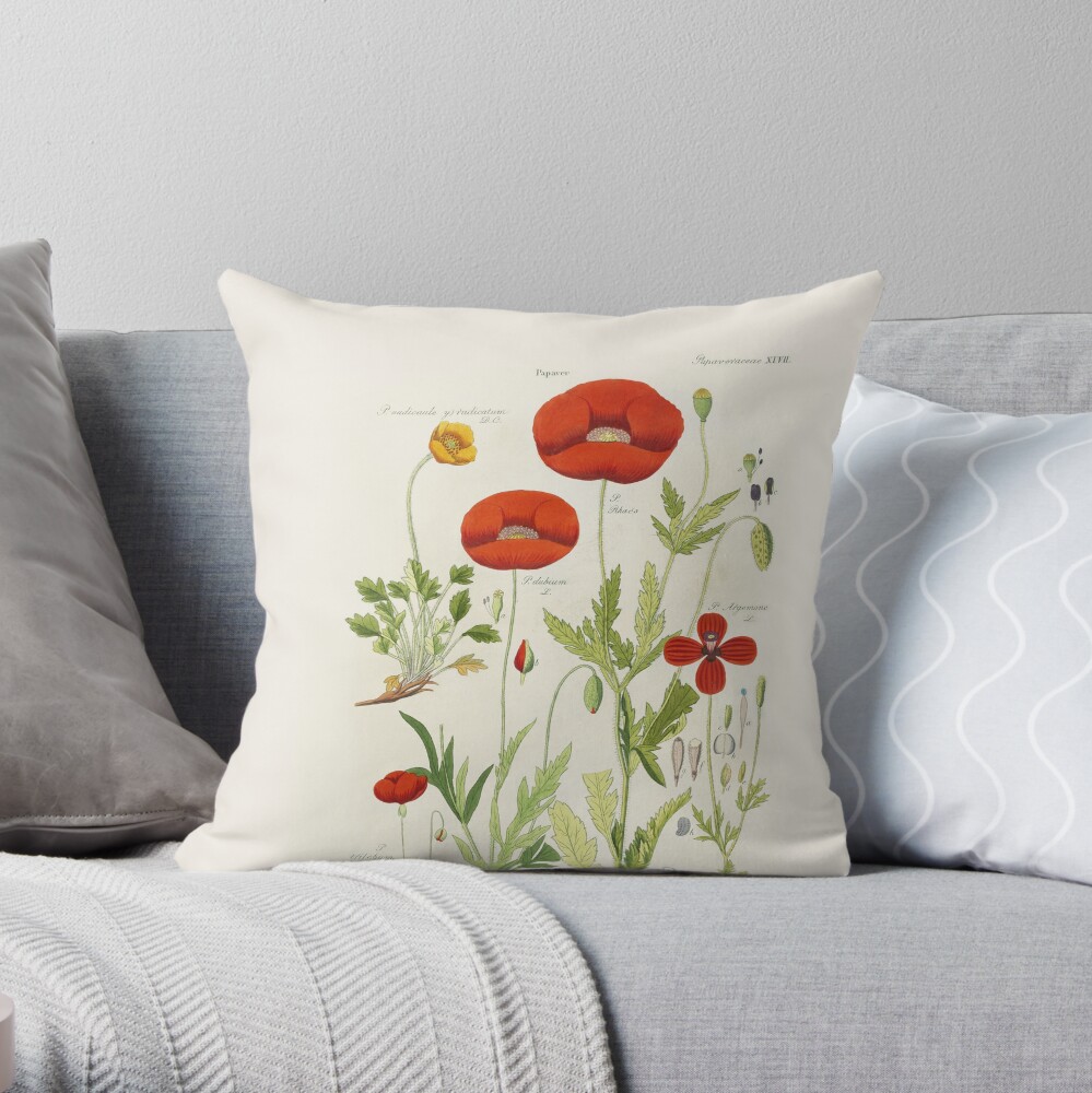 Item preview, Throw Pillow designed and sold by StateLibraryVic.