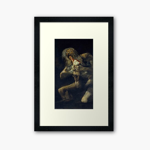 Saturn Devouring His Son Framed Art Print