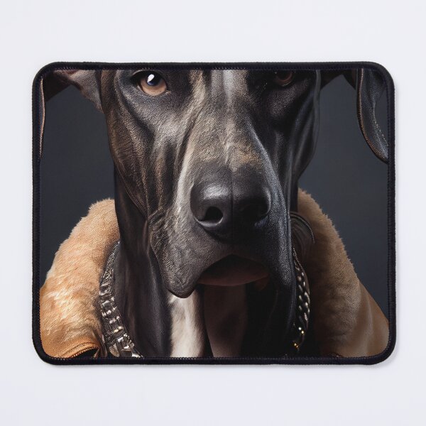 Item preview, Great Dane wearing leather jacket - Dog Breed Portrait designed and sold by Nalaxation.