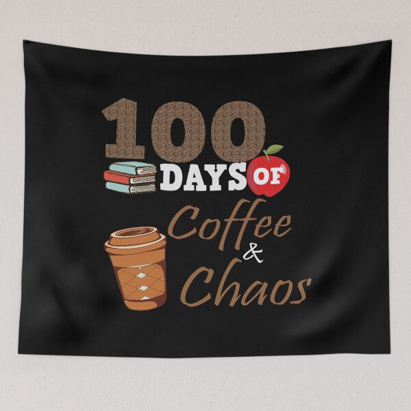 Item preview, 100 Days Of Coffee & Chaos - 100th Day Of School Teacher Camiseta para niños designed and sold by Demaxis.