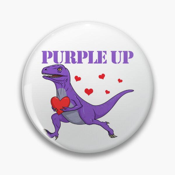 Item preview, Purple Up Raptor Military Child Month Dinosaur Purple Up Gear designed and sold by DynamicDesign.