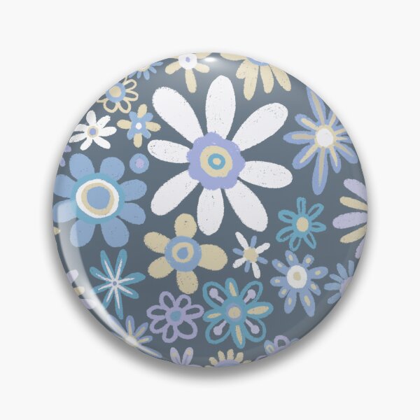 Item preview, Faded Blue Daisy Pattern designed and sold by Squarebird.