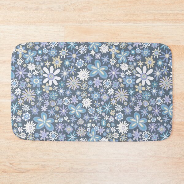 Item preview, Faded Blue Daisy Pattern designed and sold by Squarebird.