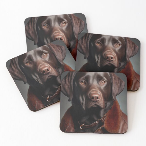 Item preview, Labrador Retriever wearing leather jacket - Dog Breed Portrait designed and sold by Nalaxation.