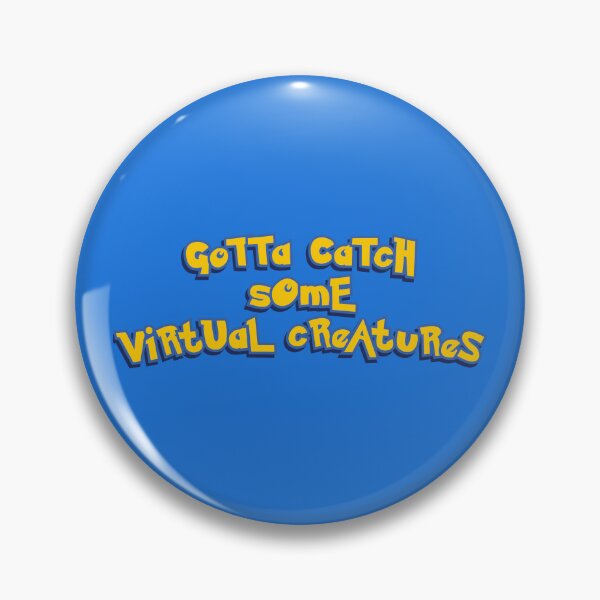 Item preview, Gotta Catch Some Virtual Creatures Yellow Logo Parody designed and sold by everything4eva.