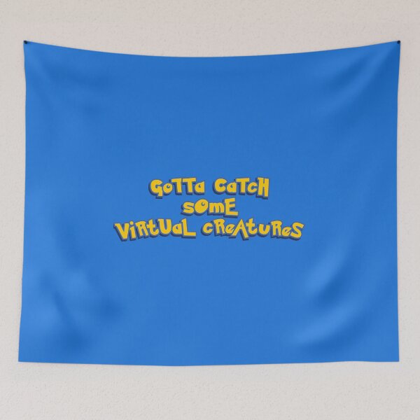 Item preview, Gotta Catch Some Virtual Creatures Yellow Logo Parody designed and sold by everything4eva.