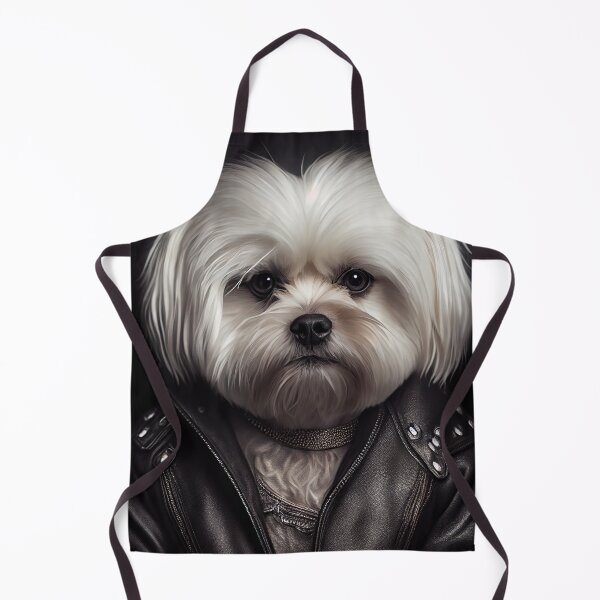 Artikelvorschau, Maltese wearing leather jacket - Dog Breed Portrait entworfen und verkauft von Nalaxation.