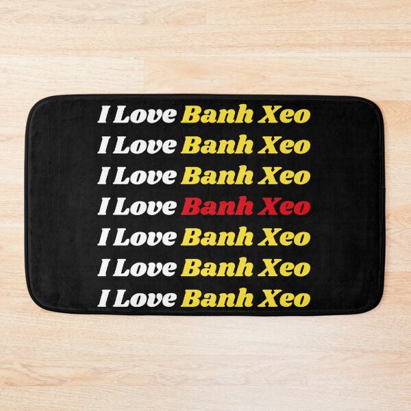 Item preview, 'I Love Banh Xeo' Vietnamese Traditional Food - Delicious Text Based Design designed and sold by Ridiculam Toga.