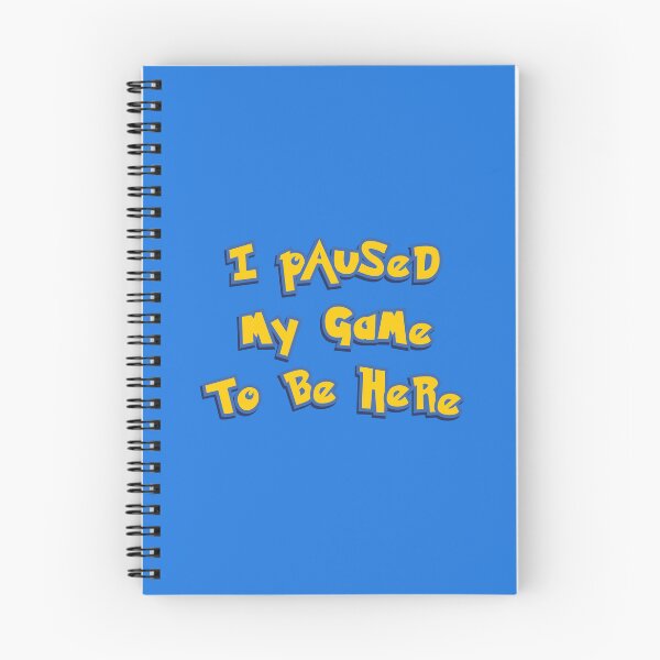 Item preview, I Paused My Game To Be Here Yellow Logo Parody designed and sold by everything4eva.