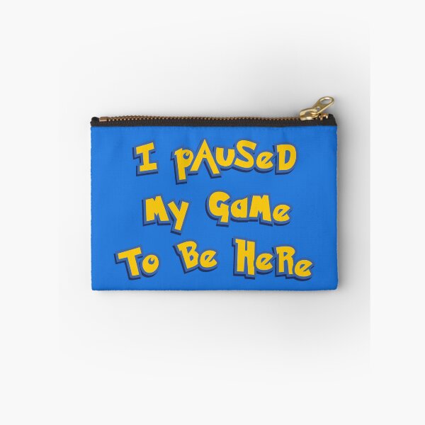 Item preview, I Paused My Game To Be Here Yellow Logo Parody designed and sold by everything4eva.