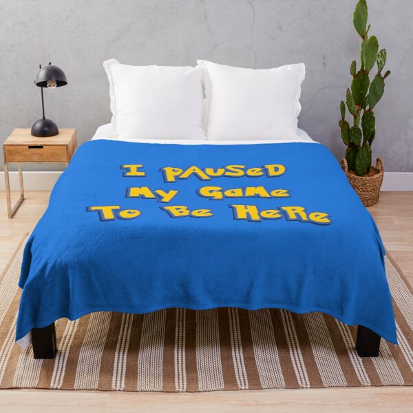 Item preview, I Paused My Game To Be Here Yellow Logo Parody designed and sold by everything4eva.