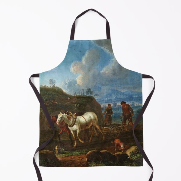 Item preview, Ploughing the fields with horses vintage painting designed and sold by Vintage Designs +.