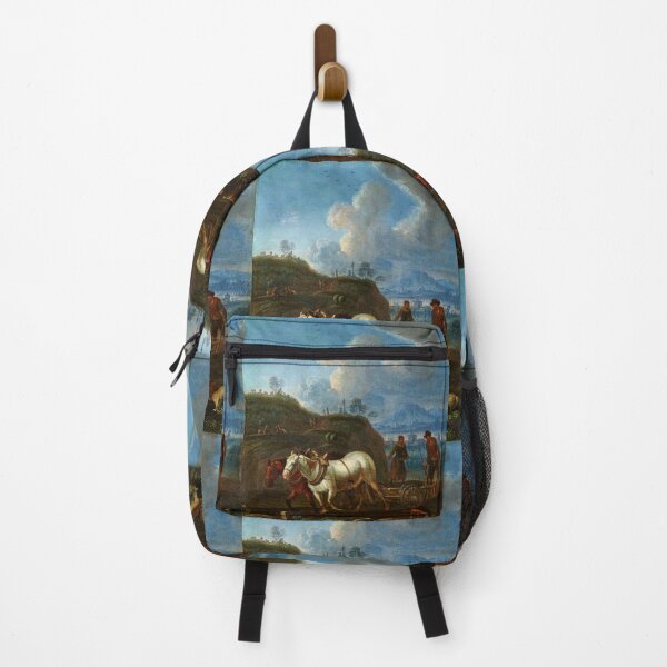 Item preview, Ploughing the fields with horses vintage painting designed and sold by Vintage Designs +.