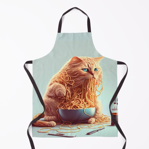 Item preview, Cat eating spaghetti  designed and sold by MystiS.