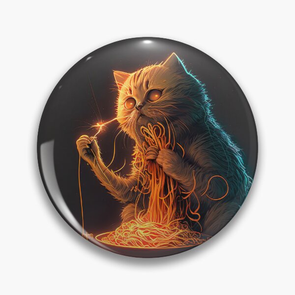 Item preview, Cat eating spaghetti  designed and sold by MystiS.