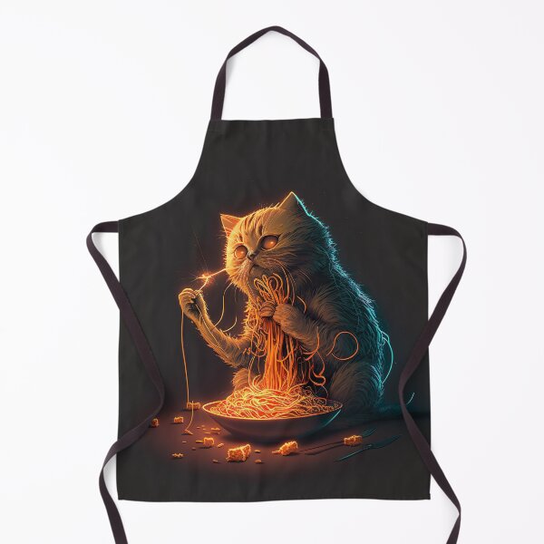 Item preview, Cat eating spaghetti  designed and sold by MystiS.