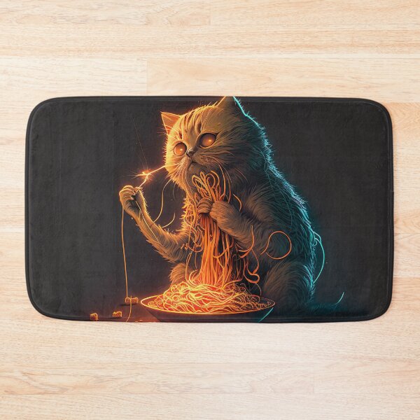 Artikelvorschau, Katze isst Spaghetti entworfen und verkauft von MystiS.