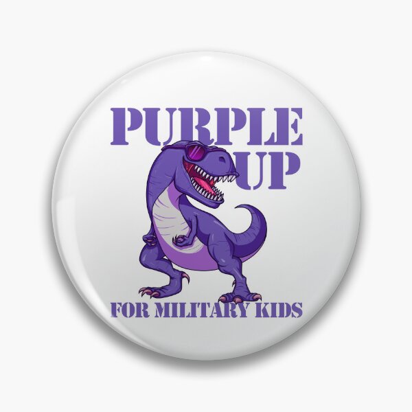 Artikelvorschau, Purple Up For Military Kids T-Rex Dinosaur Boys Purple Up Gear entworfen und verkauft von DynamicDesign.