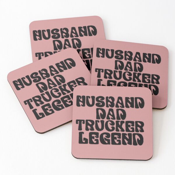 Item preview, HUSBAND DAD TRUCKER LEGEND designed and sold by Auliv Art.
