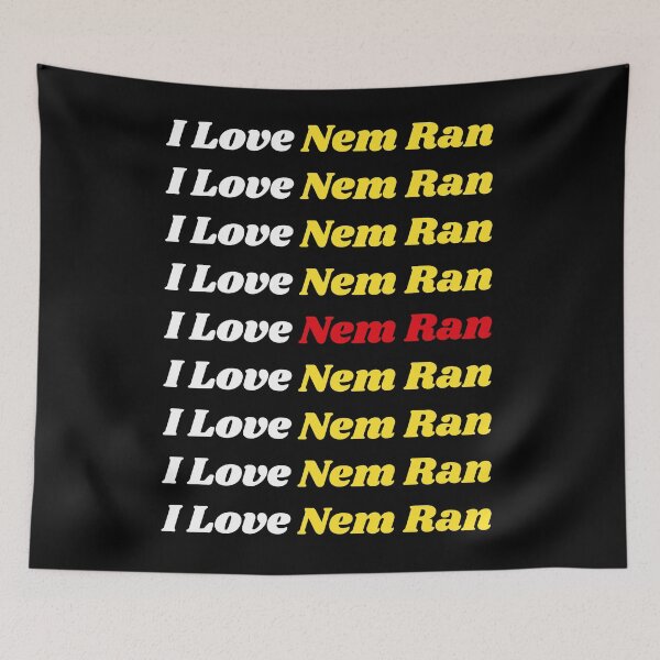 Item preview, 'I Love Nem Ran' Vietnamese Traditional Food - Delicious Text Based Design designed and sold by Ridiculam Toga.