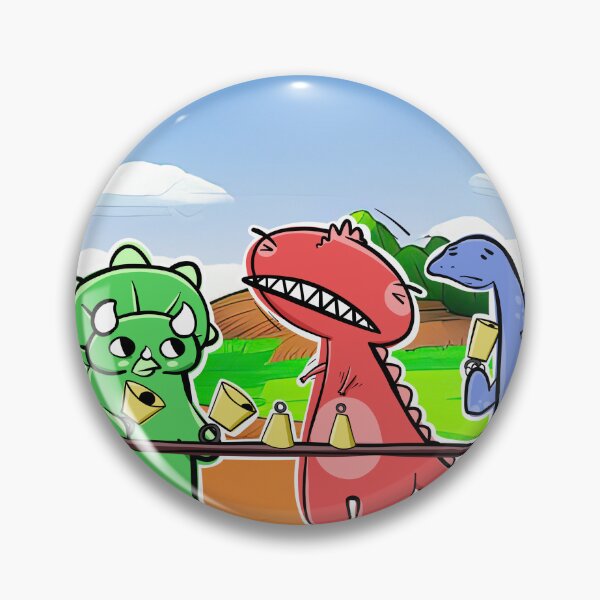 Item preview, Dinosaur Handbell Practice With Triassic Landscape Background designed and sold by SubtleSplit.