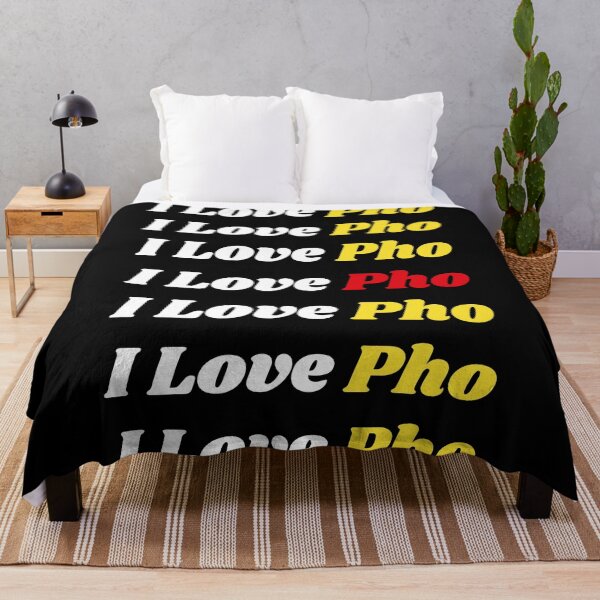 Item preview, 'I Love Pho' Vietnamese Traditional Food - Delicious Text Based Design designed and sold by Ridiculam Toga.
