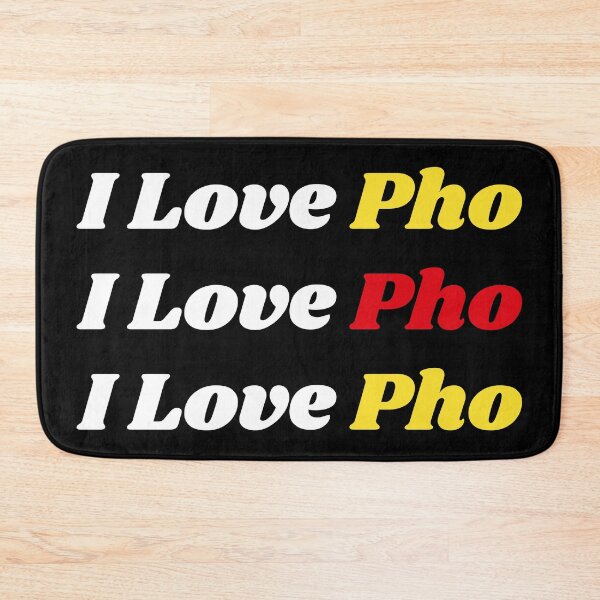 Item preview, 'I Love Pho' Vietnamese Traditional Food - Delicious Text Based Design designed and sold by Ridiculam Toga.