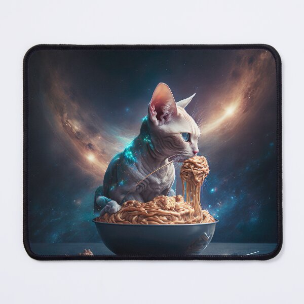 Item preview, Sphynx cat eating spaghetti designed and sold by MystiS.