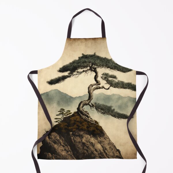Item preview, Bonsai Tree Art-Lonely At The Mountain designed and sold by letsgetinspired.