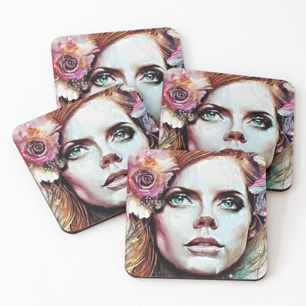 Item preview, Face of  Amy with flowers designed and sold by bogfl.