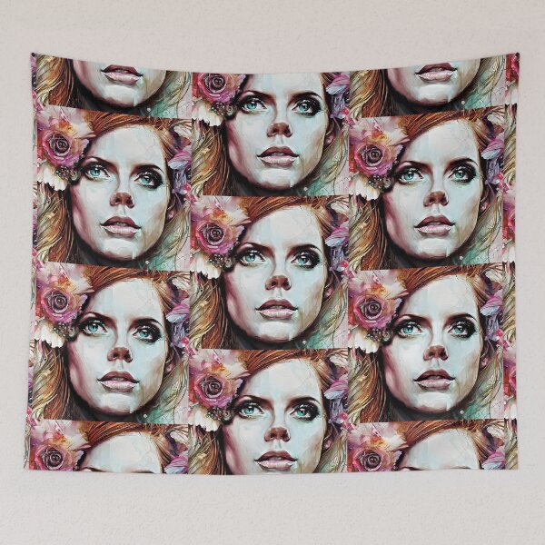 Item preview, Face of  Amy with flowers designed and sold by bogfl.
