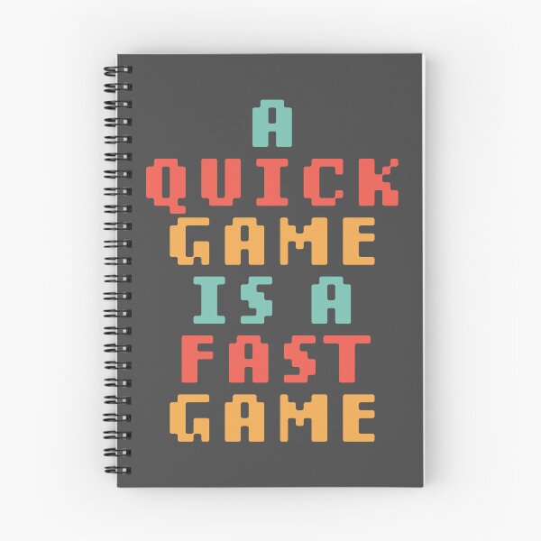 Item preview, A Quick Game is a Fast Game. Board Game Joke. Colourful designed and sold by Gabbixyz.