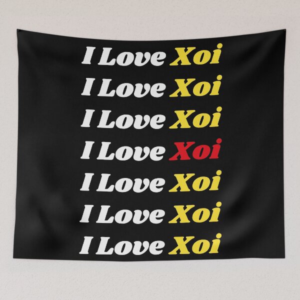 Item preview, 'I Love Xoi' Vietnamese Traditional Food - Delicious Text Based Design designed and sold by Ridiculam Toga.