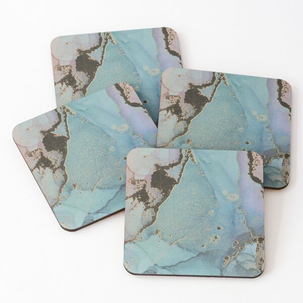 Item preview, Pink Blue and Gold Marble Effect designed and sold by chanzds.