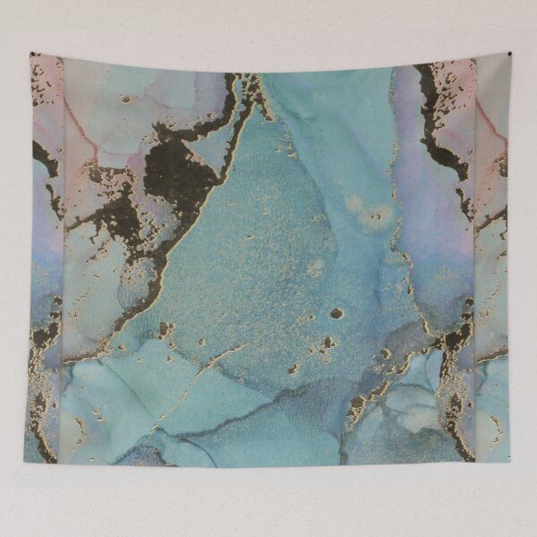 Item preview, Pink Blue and Gold Marble Effect designed and sold by chanzds.