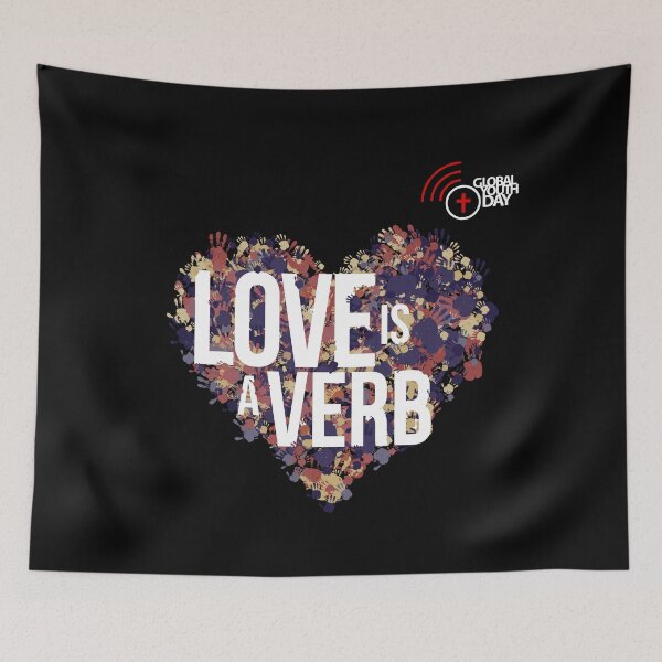 Item preview, GYD Love Is a Verb | GYD 2023 | Global Youth Day | GYD23 | Love is a Verb designed and sold by JohnSit.
