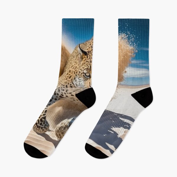 Item preview, jaguar running in the sand designed and sold by demirkanad.